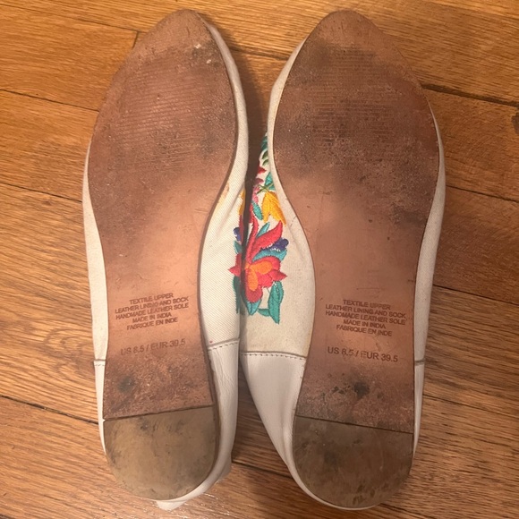 Jeffrey Campbell babouche embroidered slip on flats 8.5 - Picture 5 of 8